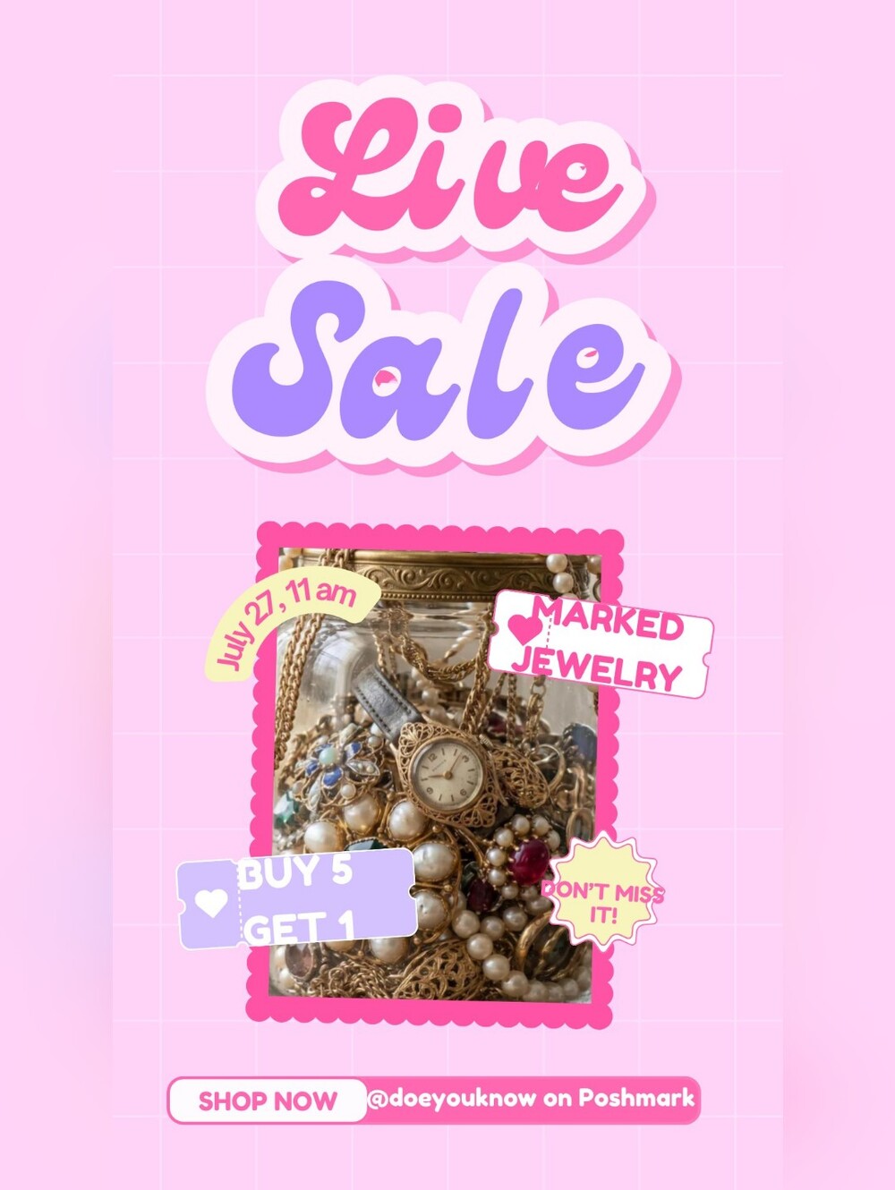 Price For Jewelry Live Show Only